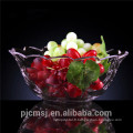 Plaque brève de fruit en cristal pour des décorations à la maison, cuvette de fruit en cristal
